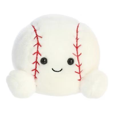 Mini Slugger Baseball Palm Pals Adorable Stuffed Animal White 4"