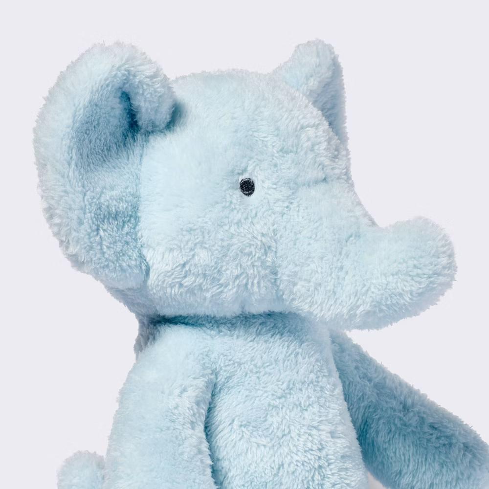 Elephant Plush Stuffed Animal - Blue - 12" Baby Doll Theme, 0.3 lbs