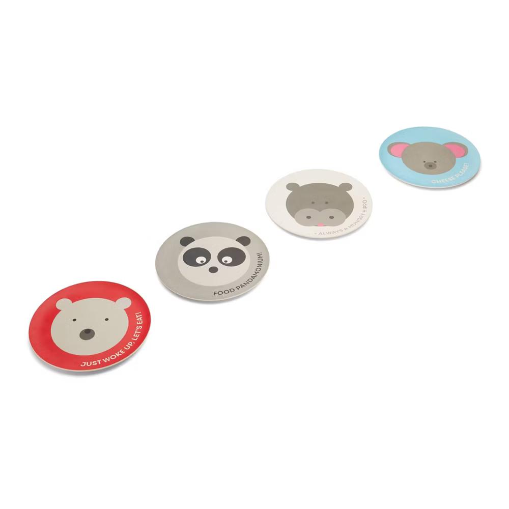 7.8" 4pk Bamboo Fiber Animal Plates - Red Rover - Image 2