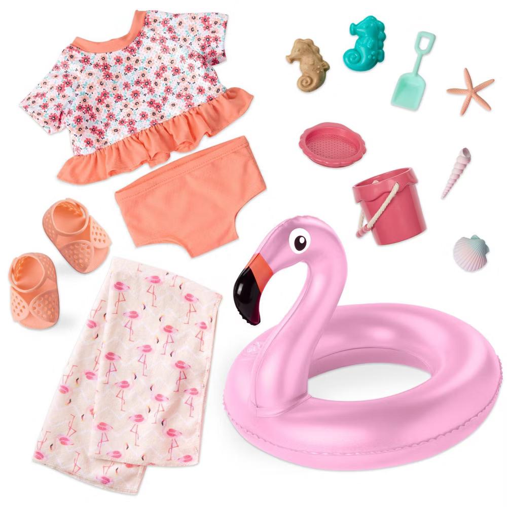 Gabriela Posable 18" Doll with Beach Accessories and Storybook - Image 2