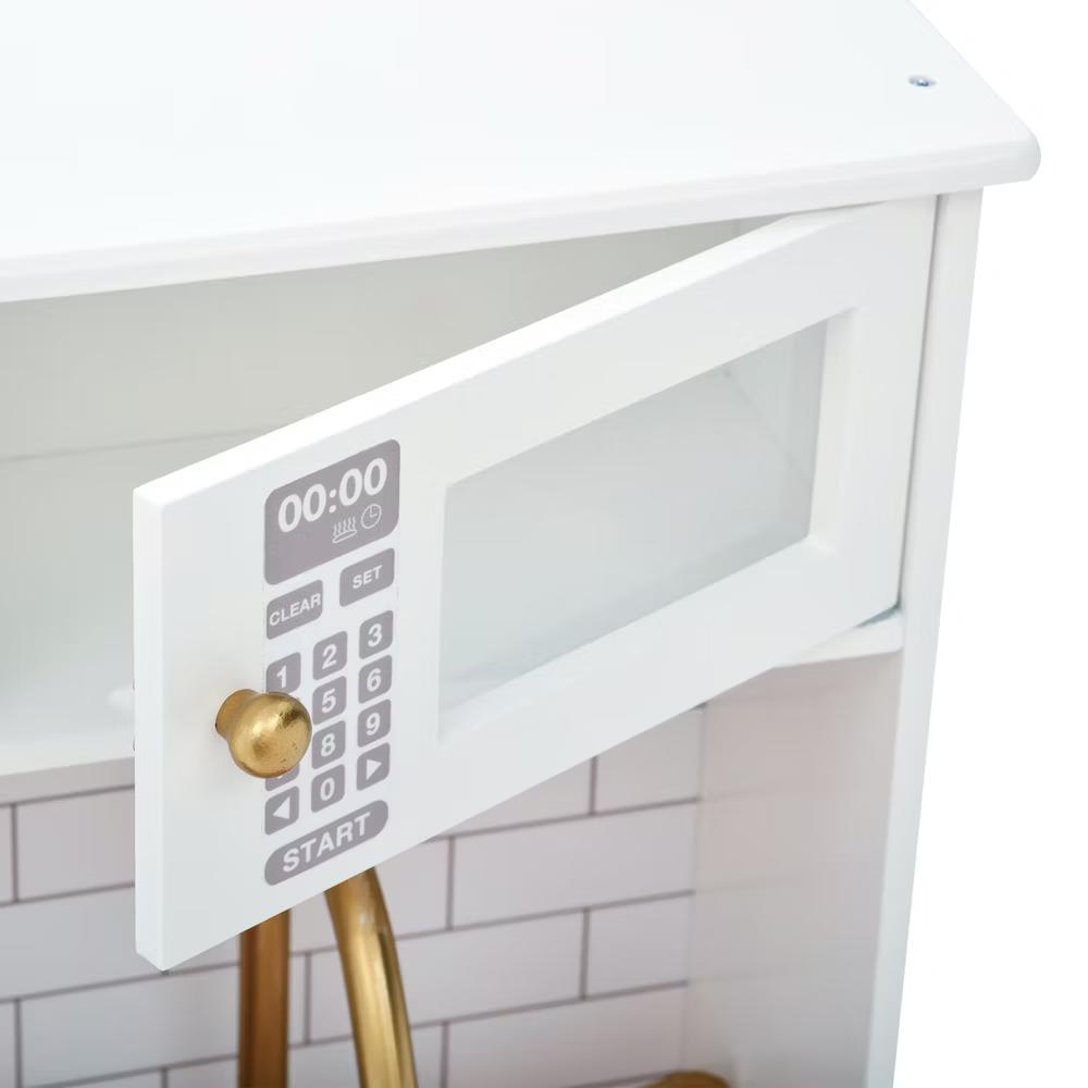 Little Chef Boston Compact Farmhouse Play Kitchen with Accessories - Image 8