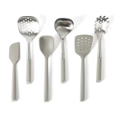 Edge 6 Piece Stainless Steel Kitchen Tool & Gadget Set- Taupe - Image 4