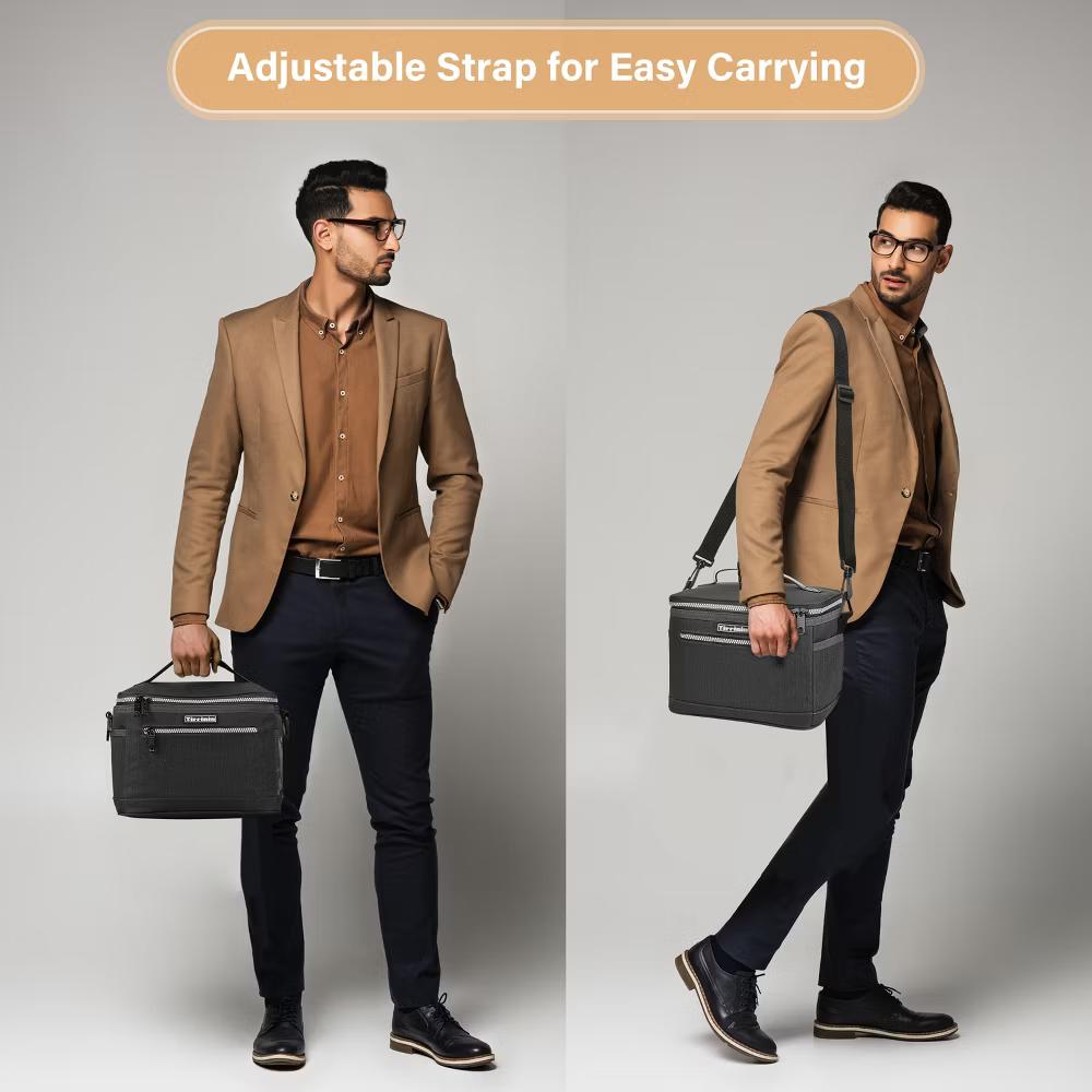 Small Insulated Lunch Bag for Men Women Kid, 7.8L Leakproof Thermal Reusable Lunch Cooler Tote Bag, Adult Insulated Lunch Box - Image 15