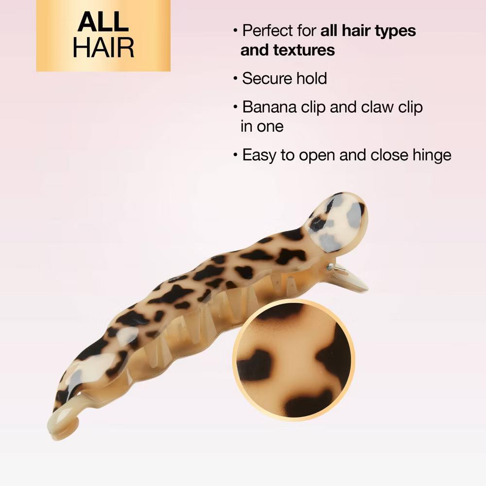 Banana Clip Claw Clip - Tortoise - All Hair - Image 6