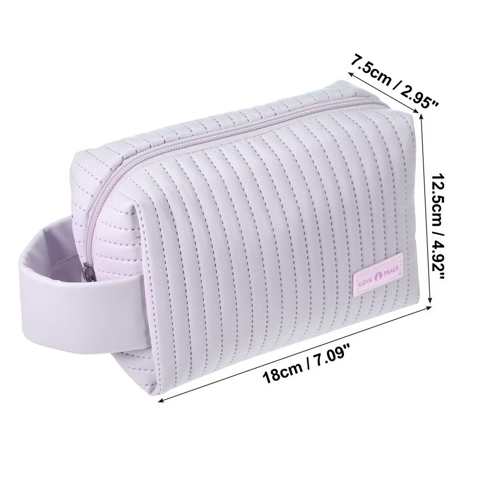 Faux Leather Small Makeup Bag - Image 33