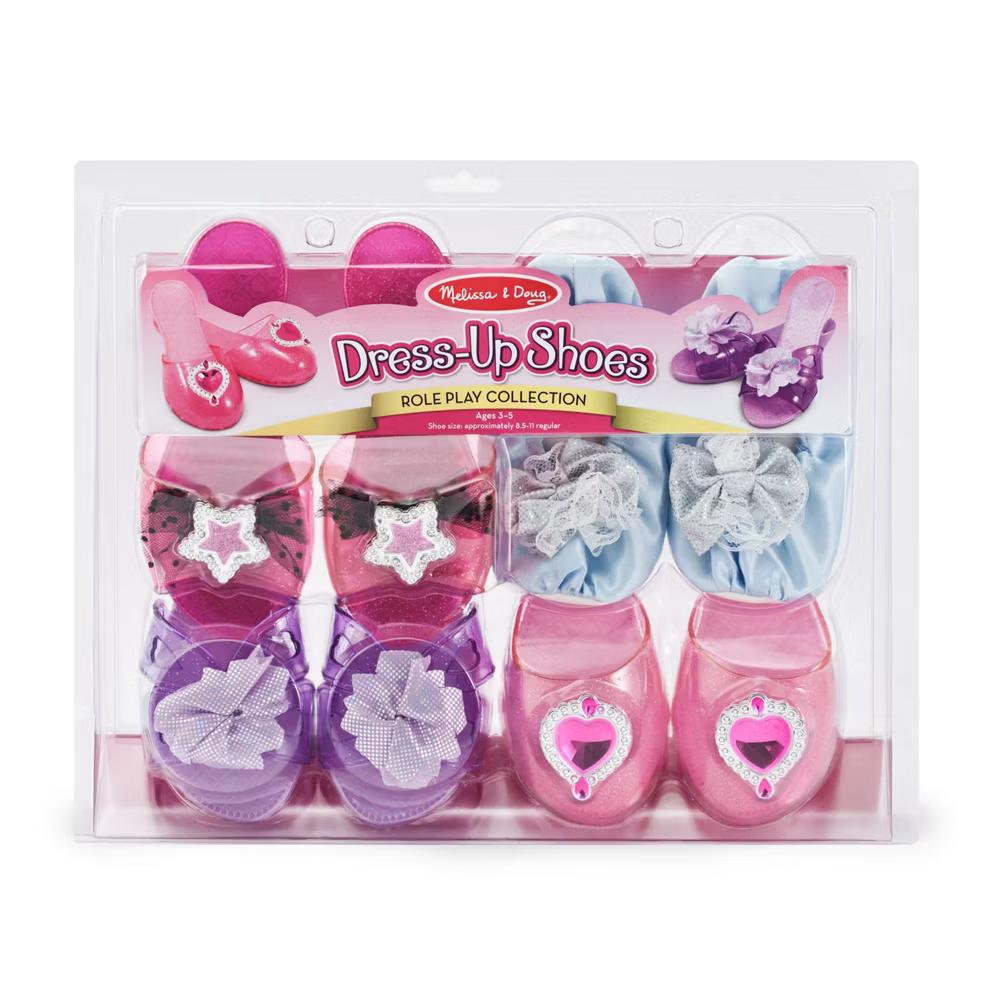Role Play Collection - Step In Style! Dress-Up Shoes Set (4 Pairs): Christmas Birthday Kids Footwear - Image 2