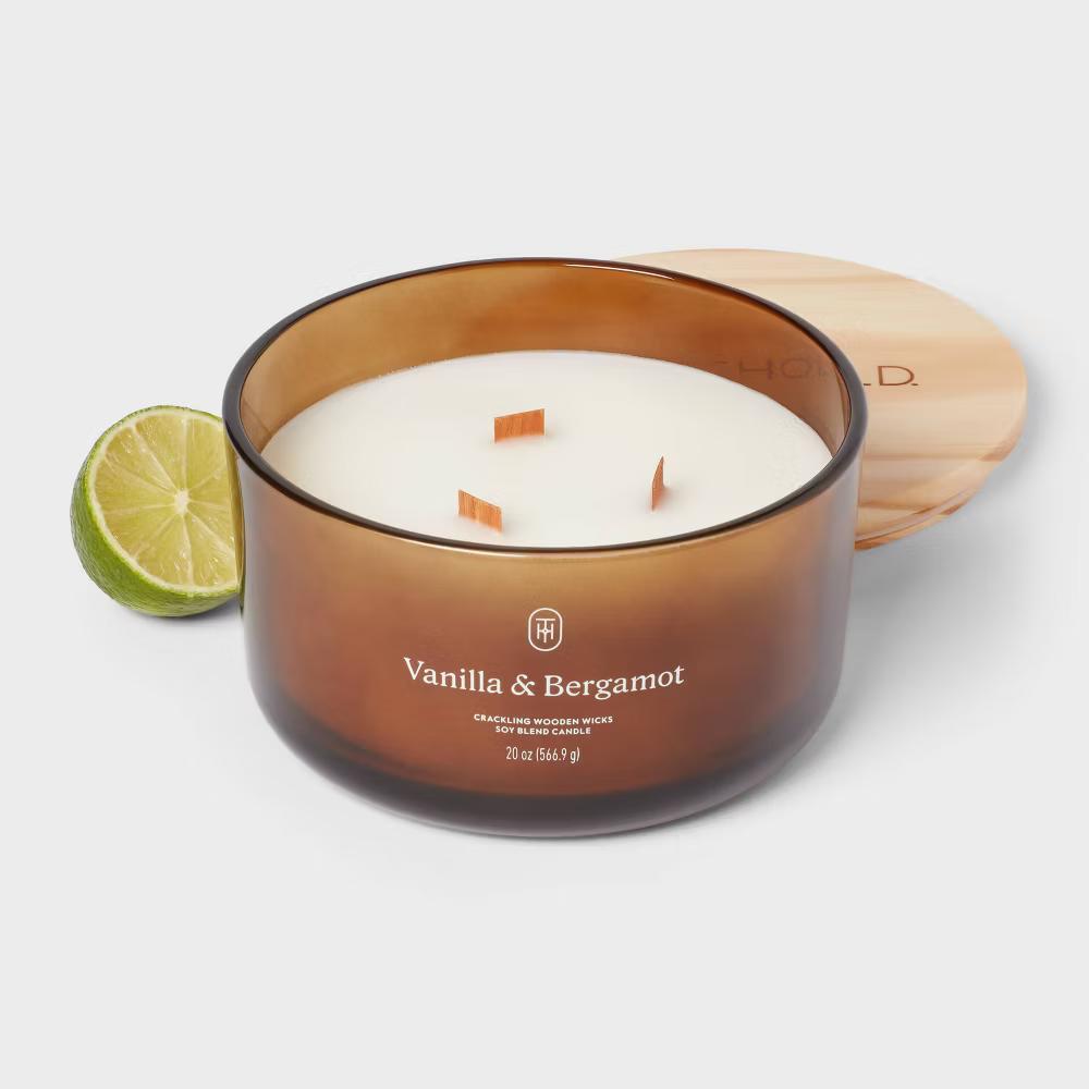 Glass Wooden Wick Jar Candle - Image 126