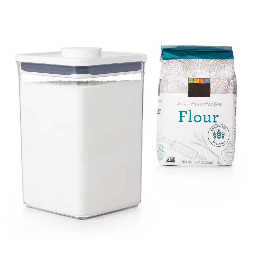 POP 4.4qt Plastic Big Square Airtight Food Storage Container Clear: Dishwasher-Safe, Silicone Lid - Image 6
