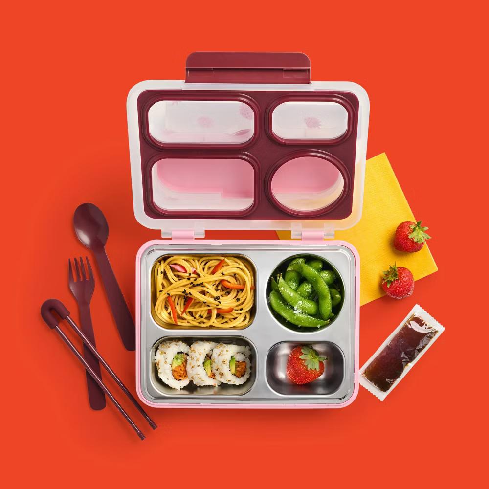 Stainless Steel Bento Lunch Box - Image 6