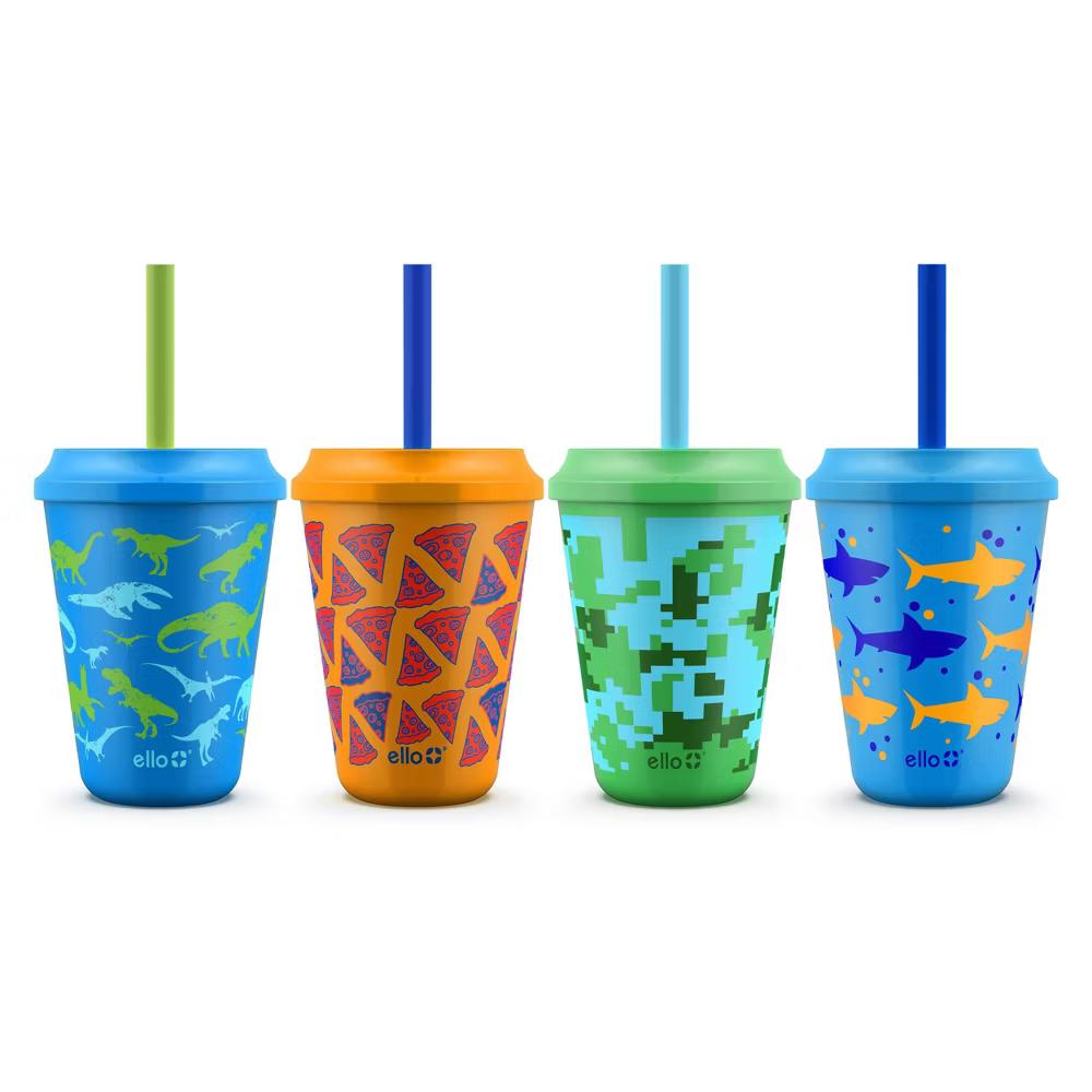 12oz 4pk Plastic Chameleon Color Changing Cups with Twist on Lids - Image 10