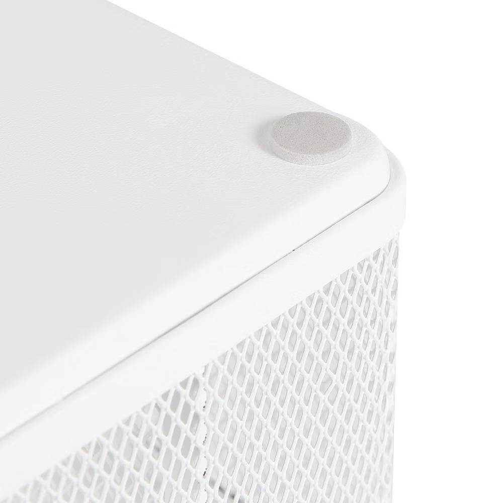 Mesh Medium Desktop Organizer White - Steel Desk Tool Holder for Office Organization & Accessories
