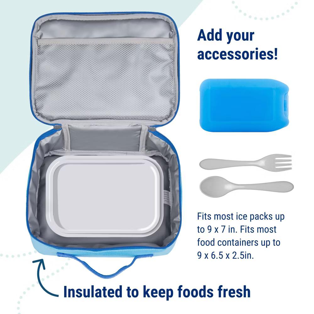 Wildkin Kids Insulated Lunch Box in Solid Colors – Durable and Reusable for School & Travel - Image 67