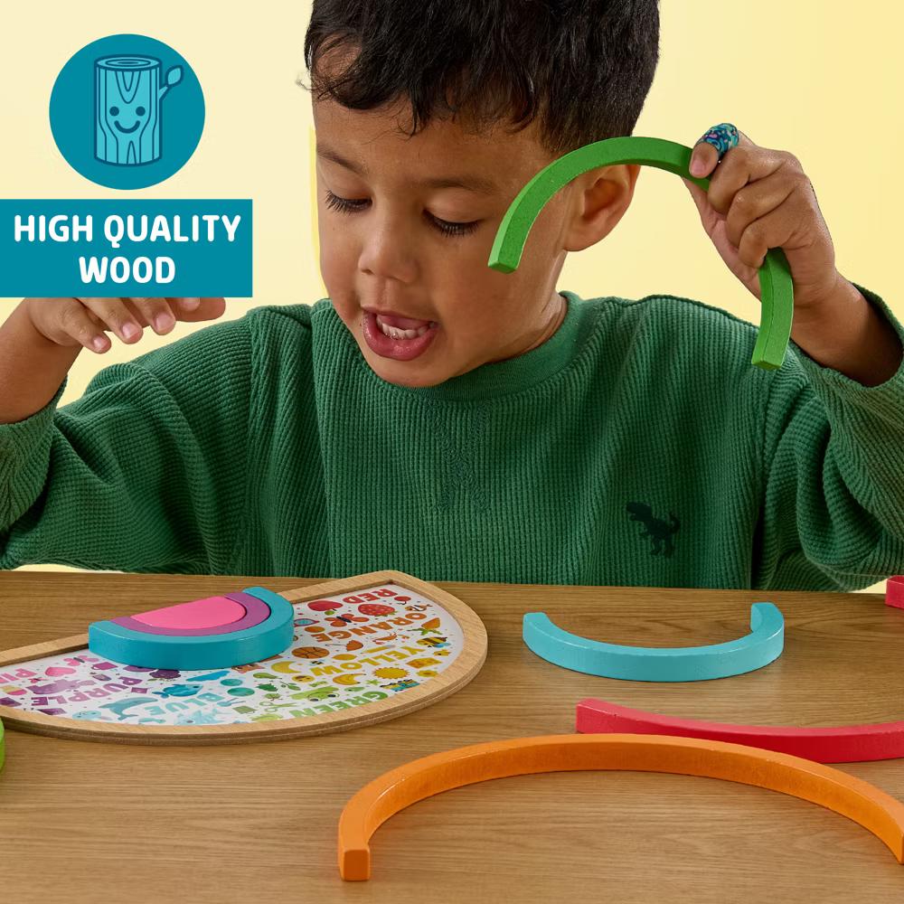Rainbow & ABC Wooden Puzzle Set (2-Pack) - Kids Learning Puzzles Ages 3+ - Image 5