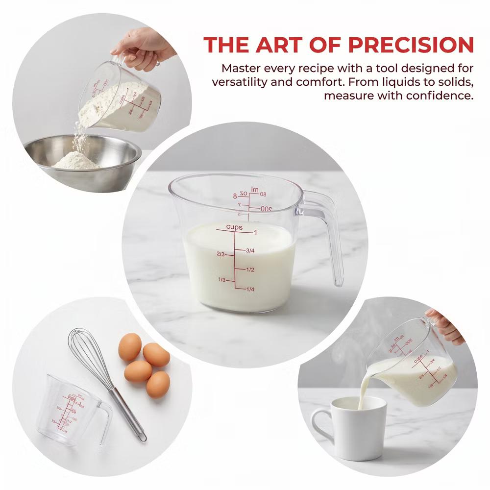 Measuring Cup, Liquid PS Material Measuring Cup for Measuring and Pouring without Spilling - Image 6