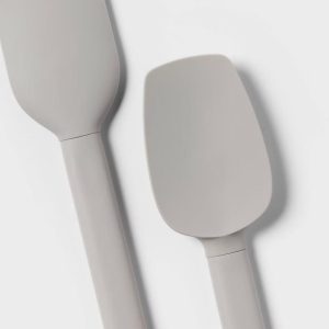 4pc Variety Spatula Set Gray