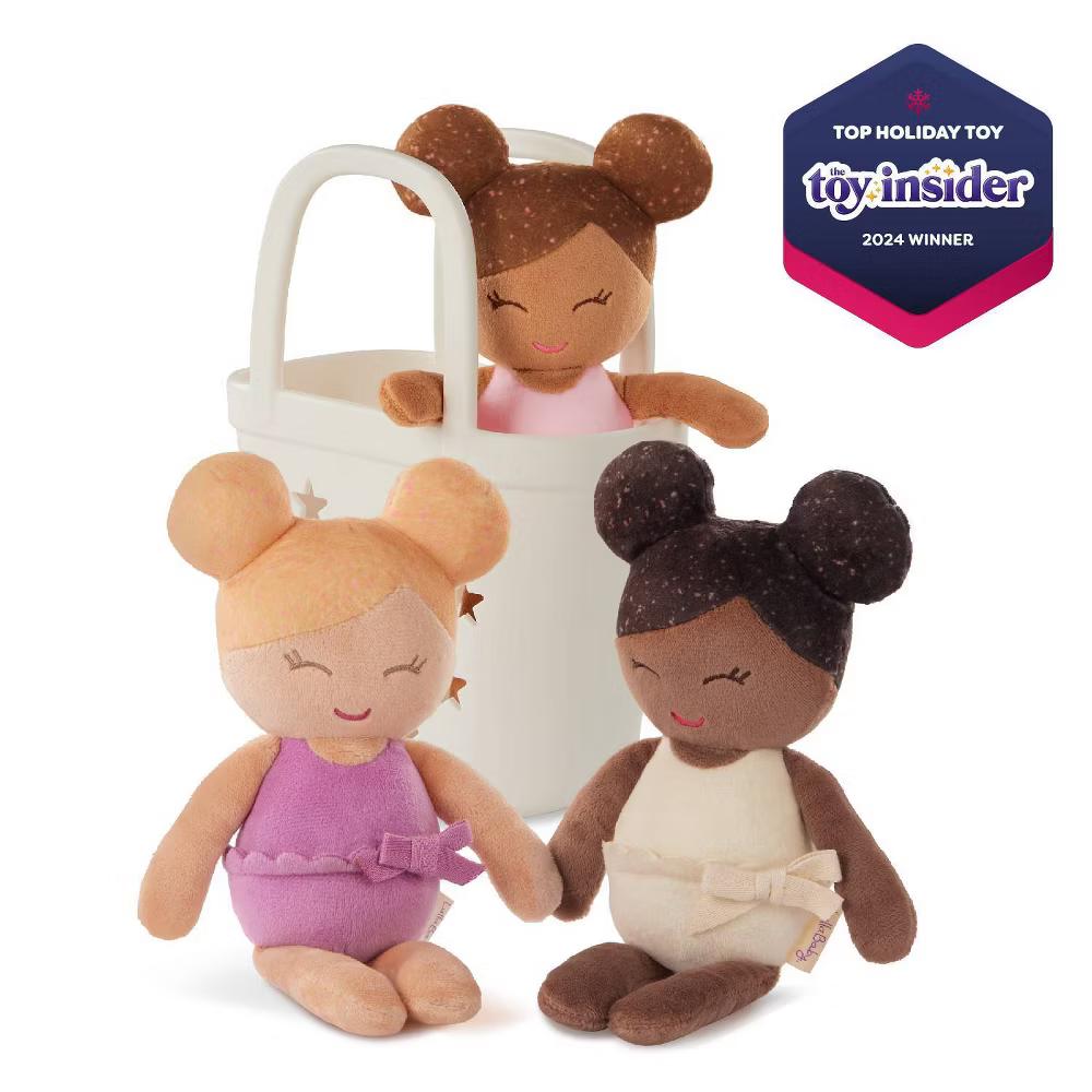 LullaBaby Bathtime Set with 3 Plush Bath Dolls for Real Water Play: Toddler Girl Bath Toys, Baby Doll Accessories - Image 7