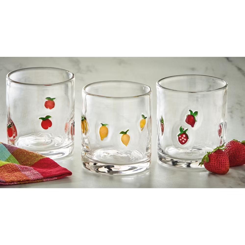 Strawberry Dof Glass - 16oz Double Old-Fashioned Drinkware for Everyday Use - Hand Wash - Red Color - Image 2