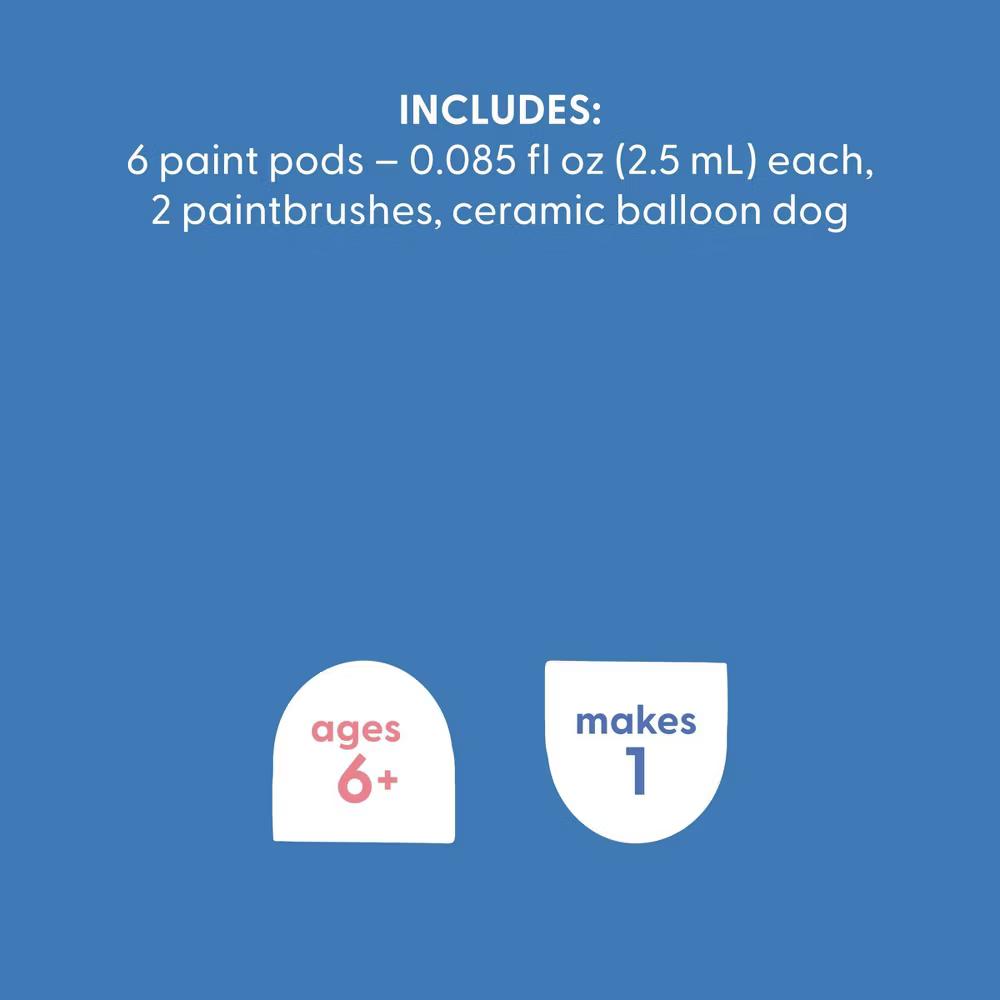Ceramic Balloon Animal Dog Painting Craft Kit - Image 4