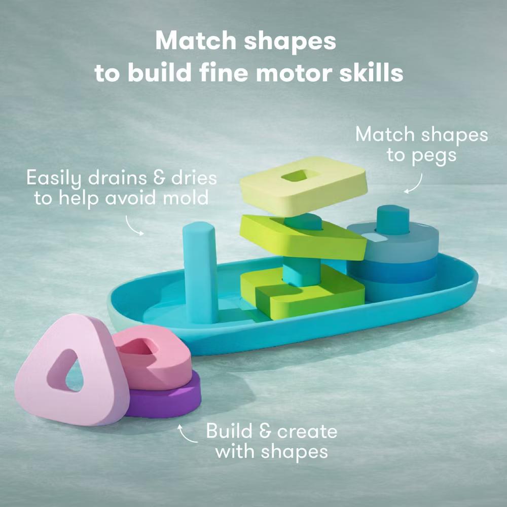 Sort + Solve Bath Puzzles, Age 18-36m - 10pc - Image 4