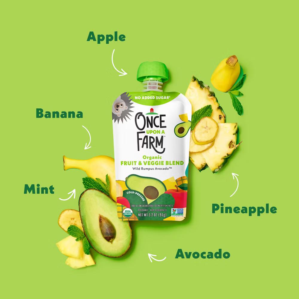 Wild Rumpus Avocado, Pineapple Banana Organic ' Snack - 3.2oz Pouch - Image 6