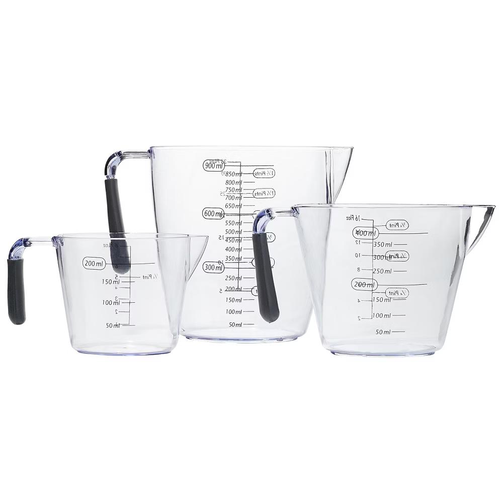 3 Piece Measuring Cup Set, Soft Non-Slip Handles, BPA Free - Image 5