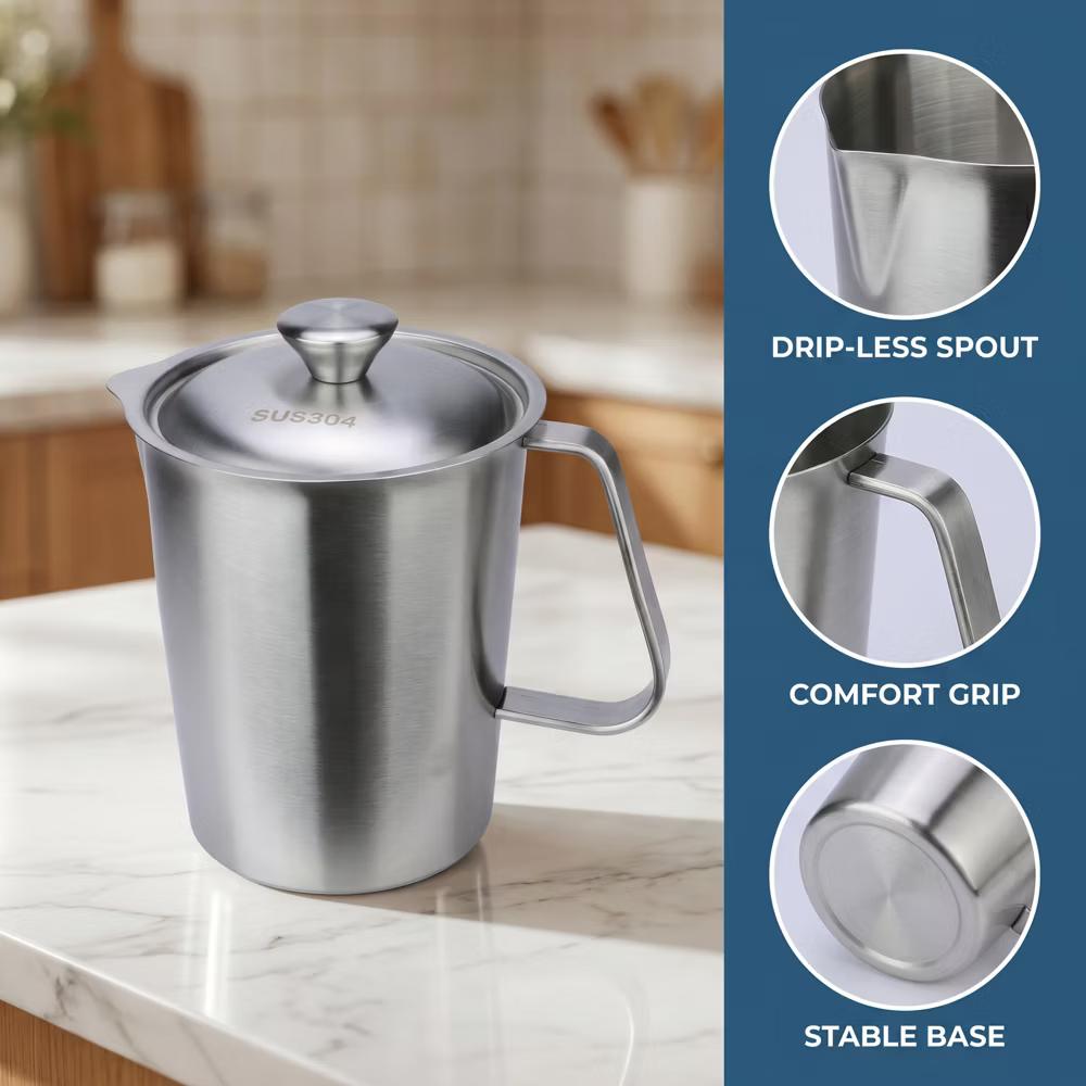Measuring Cup, 1 Cup Stainless Steel Measuring Cup with Easy Read Lines for Baking Recipes - Image 18