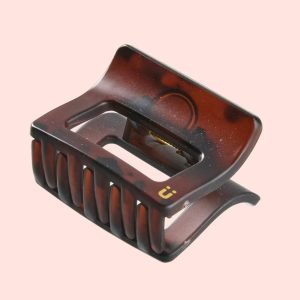lüxe Statement Mini Rectangle Claw Clips - 2pcs: Hair Styling, Secure Hair, All Hair Types