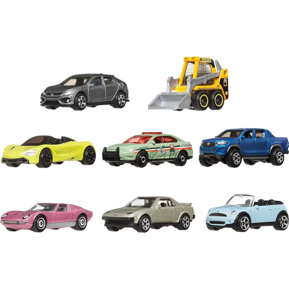 Matchbox Toy Cars or Trucks 8-Pack, Set of 8 Die-Cast 1:64 Scale Vehicles, Themed Multipack, Styles May Vary - Image 5