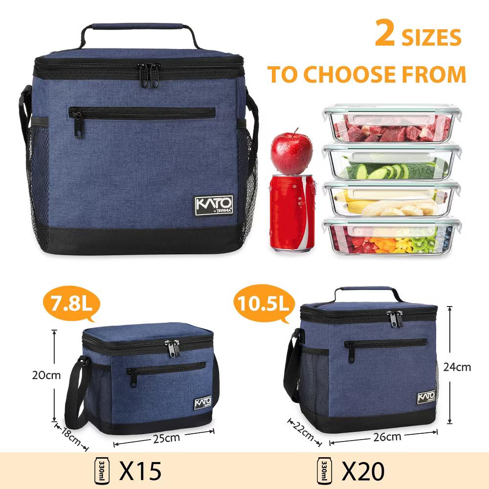 Insulated Small Lunch Bag for Adult Kid, Leakproof Reusable Lunch Cooler Bag with Adjustable Shoulder Strap, Kids Portable Lunch Box - Image 9