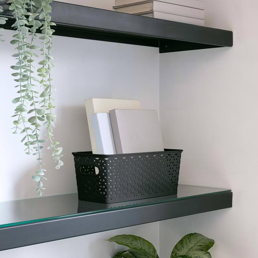 Y-Weave Half Medium Decorative Storage Basket - Image 5