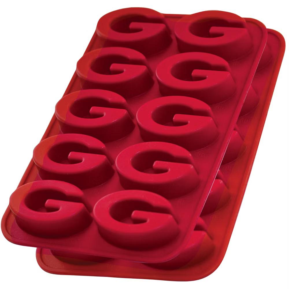 FanPans Silicone Ice Tray, NCAA Georgia Bulldogs Team Logo Silicone Ice Mold, 2-Pack - Image 3