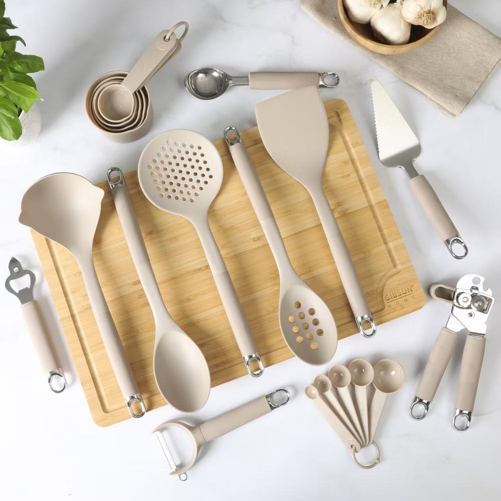 20-Piece Kitchen Gadget & Tool Set – Nylon Utensils, Measuring Cups & Spoons, Can Opener, Ice Cream Scoop & More - Image 5