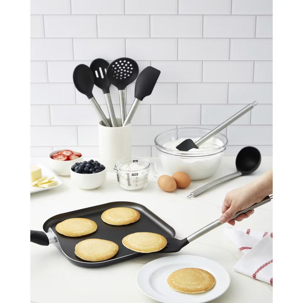 Ready 8pc Silicone Tool and Crock Set: Ladle, Spatula, Slotted Turner, Utensil Holder, Dishwasher-Safe - Image 5