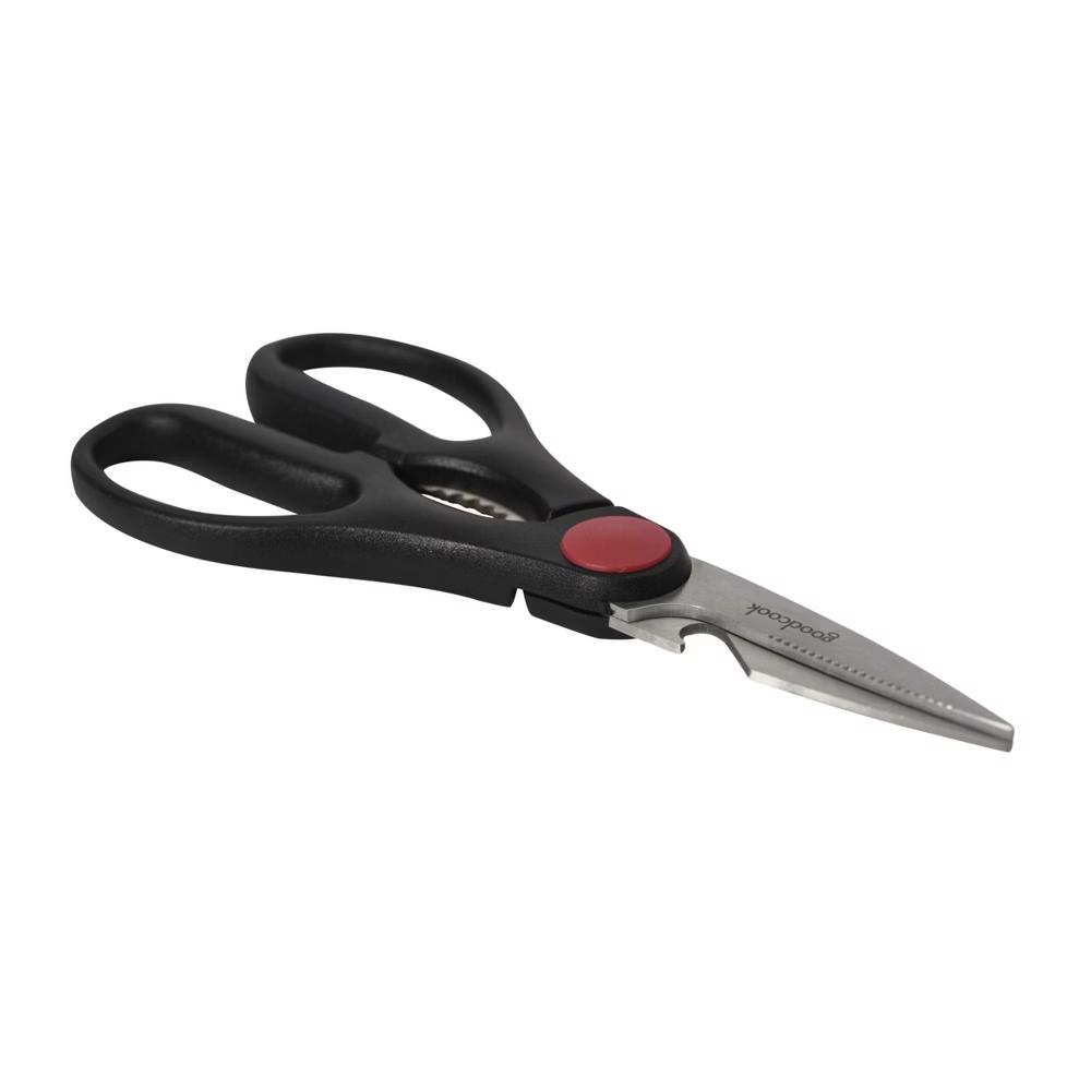 Ready Utility Kitchen Shears: Stainless Steel & Plastic, Hand Wash, Kitchen Gadgets, Black & Red