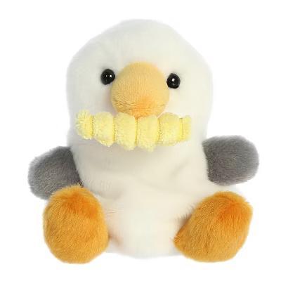 Mini Buoy Seagull With Fry Palm Pals Adorable Stuffed Animal White 4.5"