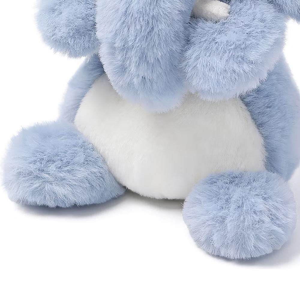 McHugs: Lazy Series - Mini Comfort Elephant - 6" Blue Stuffed Animal Plush - Image 3