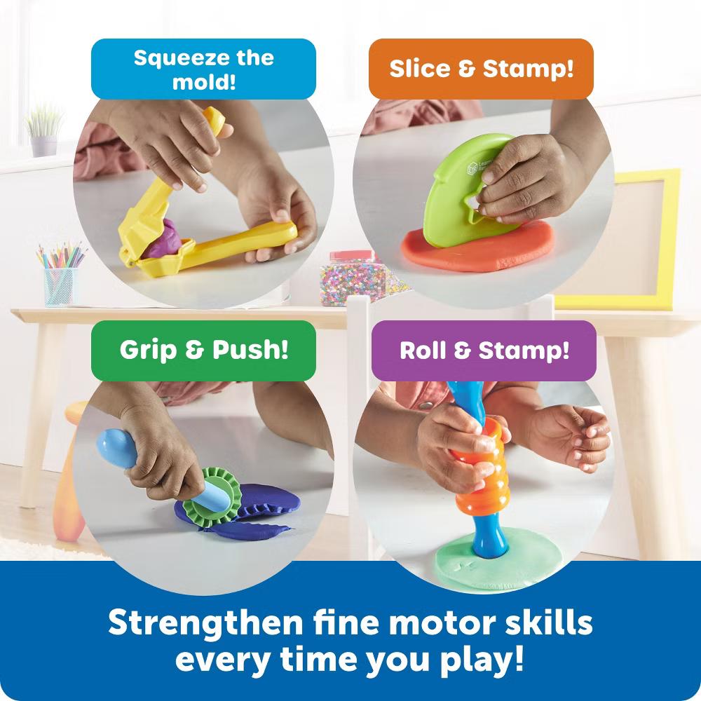 Helping Hands Tactile Tools: Sensory Development Toy for Babies and Toddlers, Plastic, 4 Pieces - Image 3