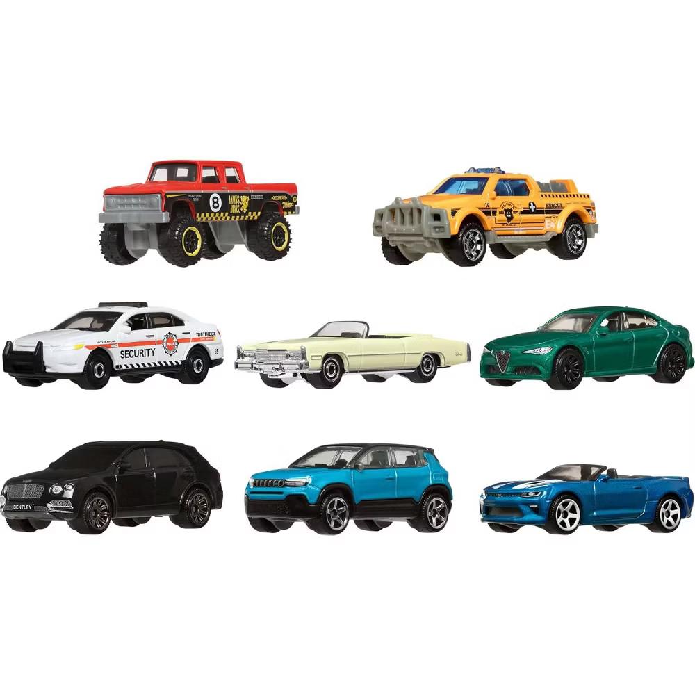 Matchbox Toy Cars or Trucks 8-Pack, Set of 8 Die-Cast 1:64 Scale Vehicles, Themed Multipack, Styles May Vary - Image 4