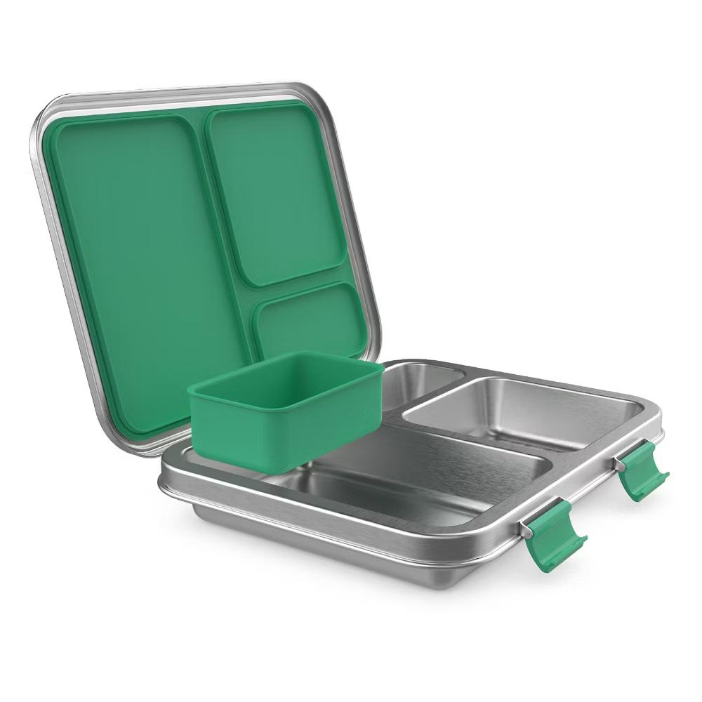 Kids' Stainless Steel Leakproof 3 Compartments Bento-Style Lunch Box - Image 20
