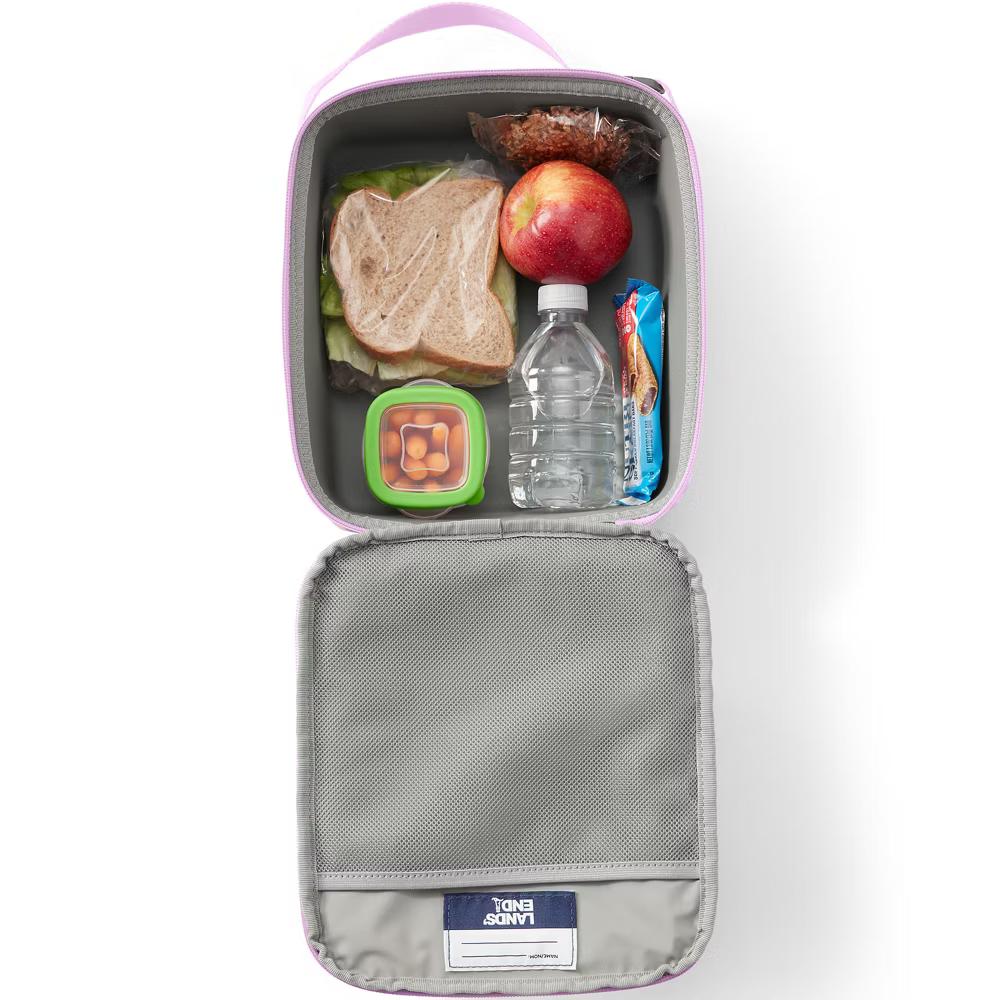 Lands' End Kids Insulated EZ Wipe Printed Lunch Box - Image 2