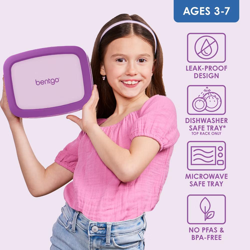Kids' Brights Leakproof, 5 Compartment Bento-Style Kids' Lunch Box - Image 17