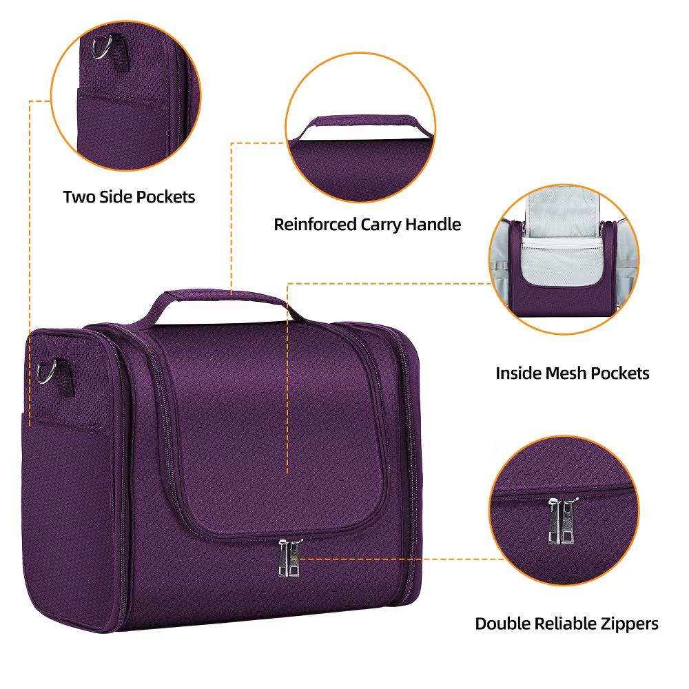 Large Capacity Toiletry Bag for Women and Men, Hanging Toiletry Organizer Cosmetics Makeup Bag - Image 64
