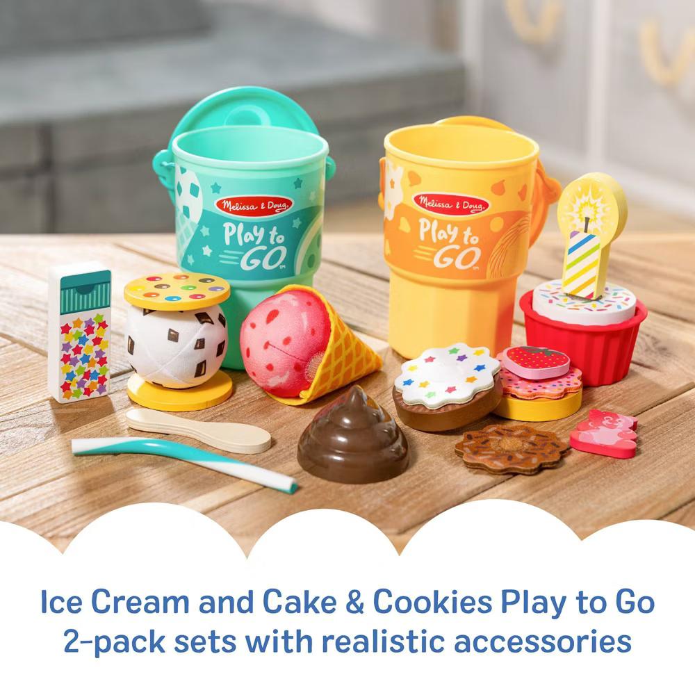 Play to Go 2-Pack: Cake and Cookies And Ice Cream, Play Food Travel Toys - Image 8