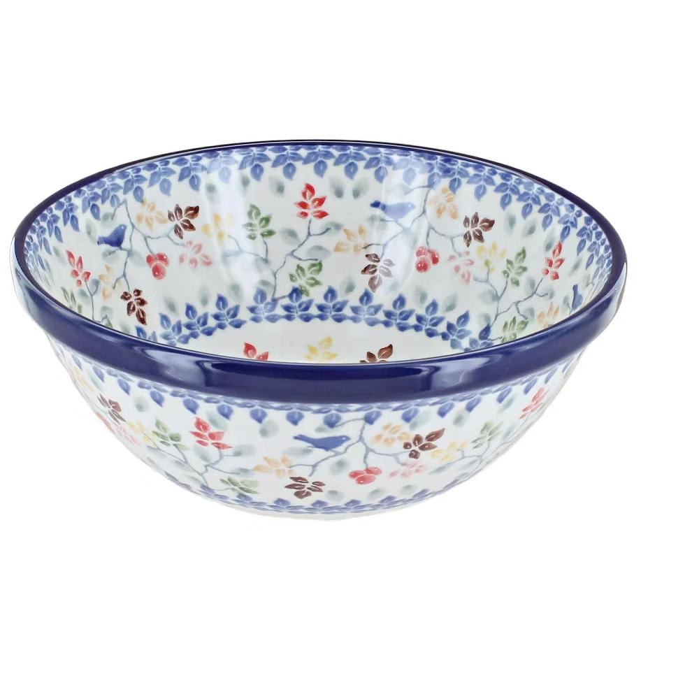 Blue Rose Polish Pottery Ceramika Artystyczna Cereal Bowl - Image 3