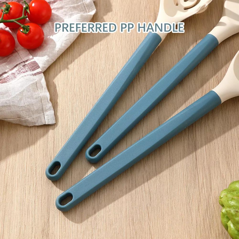 21-Piece Silicone Cooking Utensil Set with Holder, Heat-Resistant Kitchen Utensils and PP Handles - Image 2