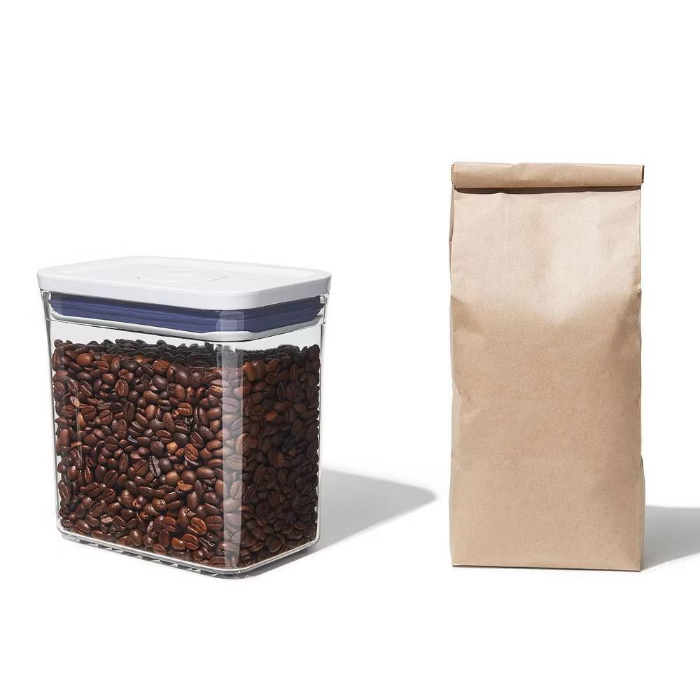 POP 1.7qt Plastic Rectangle Tall Airtight Food Storage Container Clear: Dishwasher-Safe Pantry Organizer - Image 5