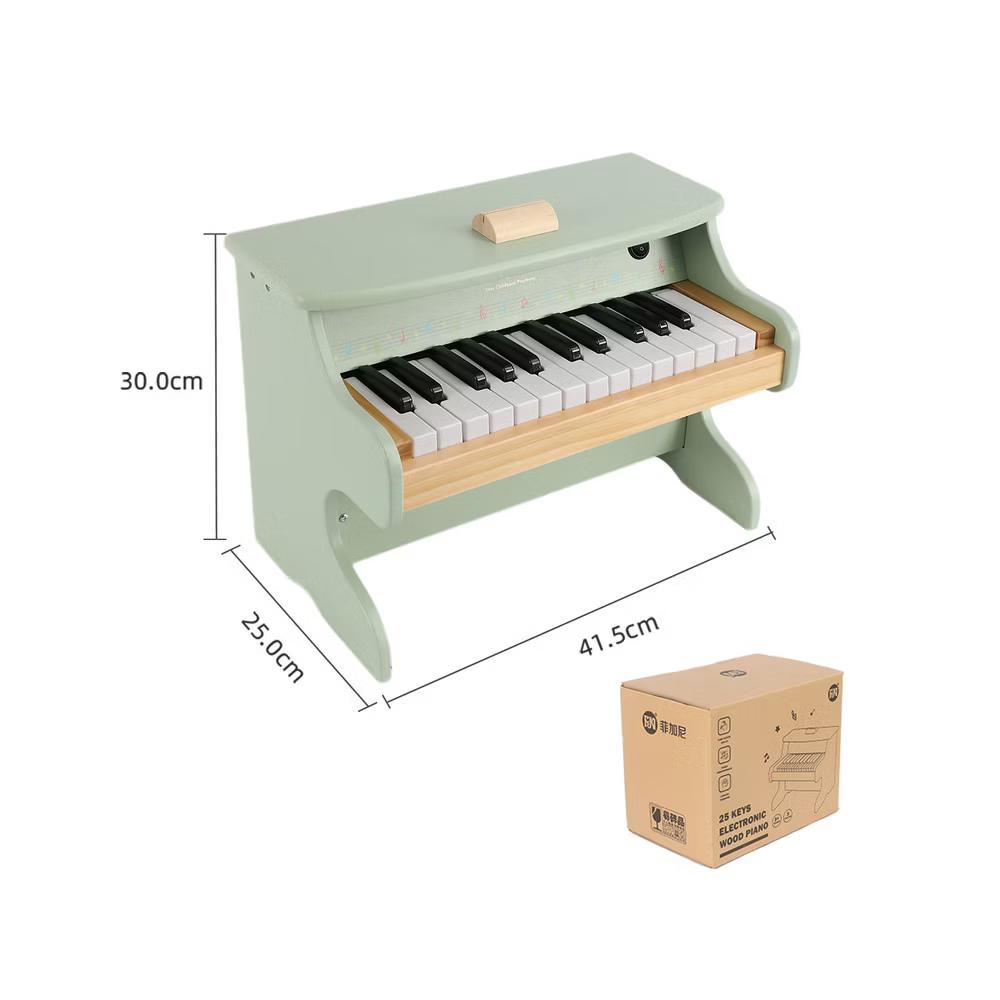 Freniland™ - Kids Piano Keyboard, 25 Keys Digital Piano for Kids, Mini Music Educational Instrument Toy, WoodenToy for Toddlers Girls Boys - Image 4