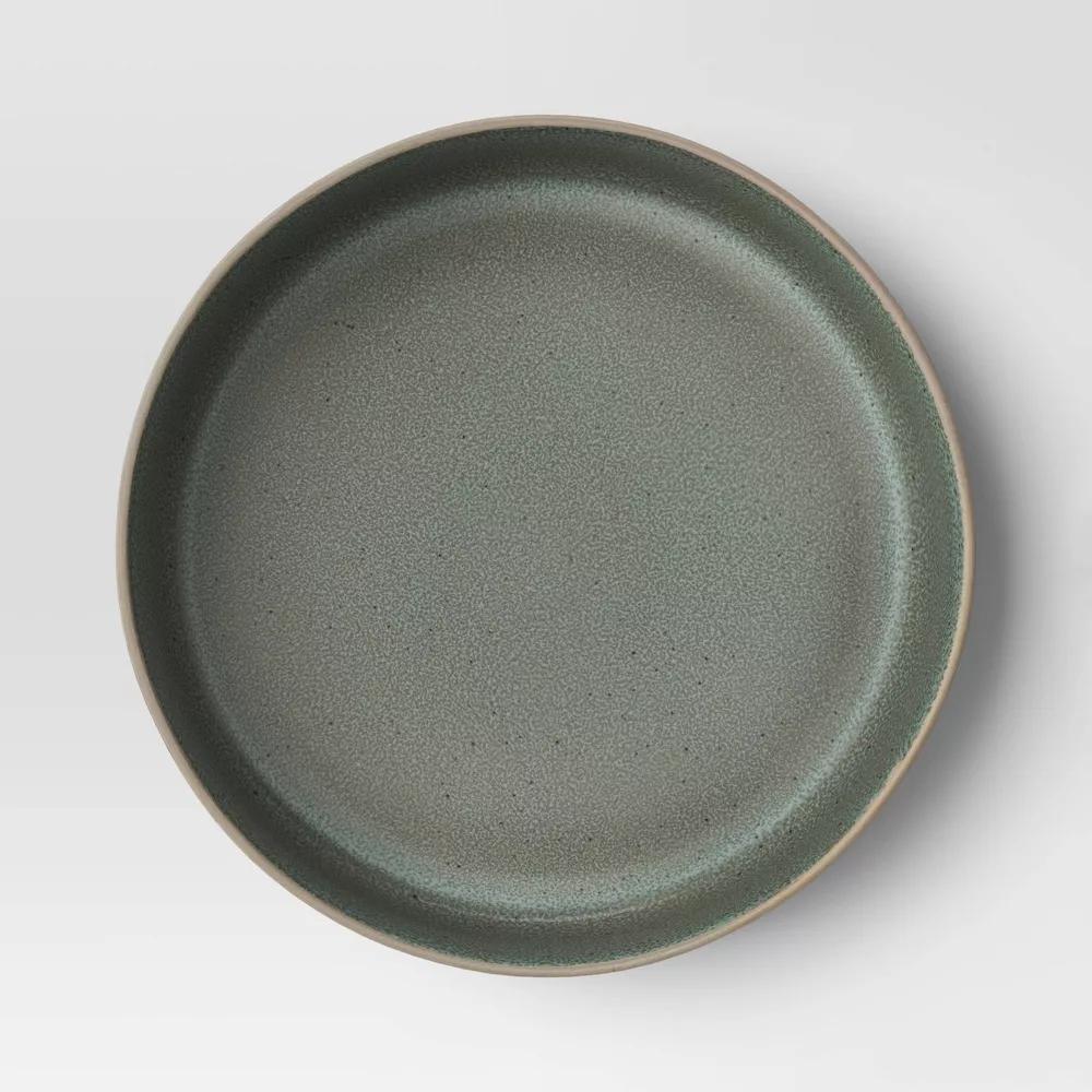 Stoneware Tilley Dinner Bowl Olive Green - Image 3
