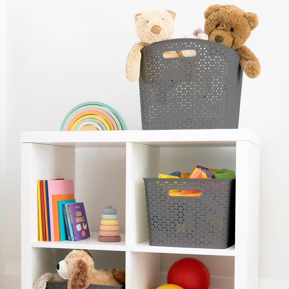 Y-Weave XL Curved Decorative Storage Basket - Image 20