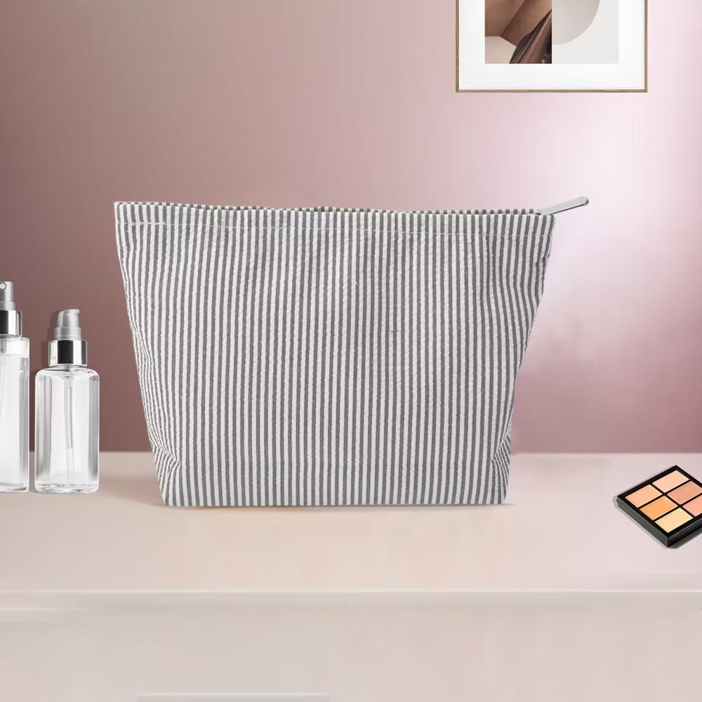 Seersucker Stripes Makeup Bag 1 Pc - Image 2